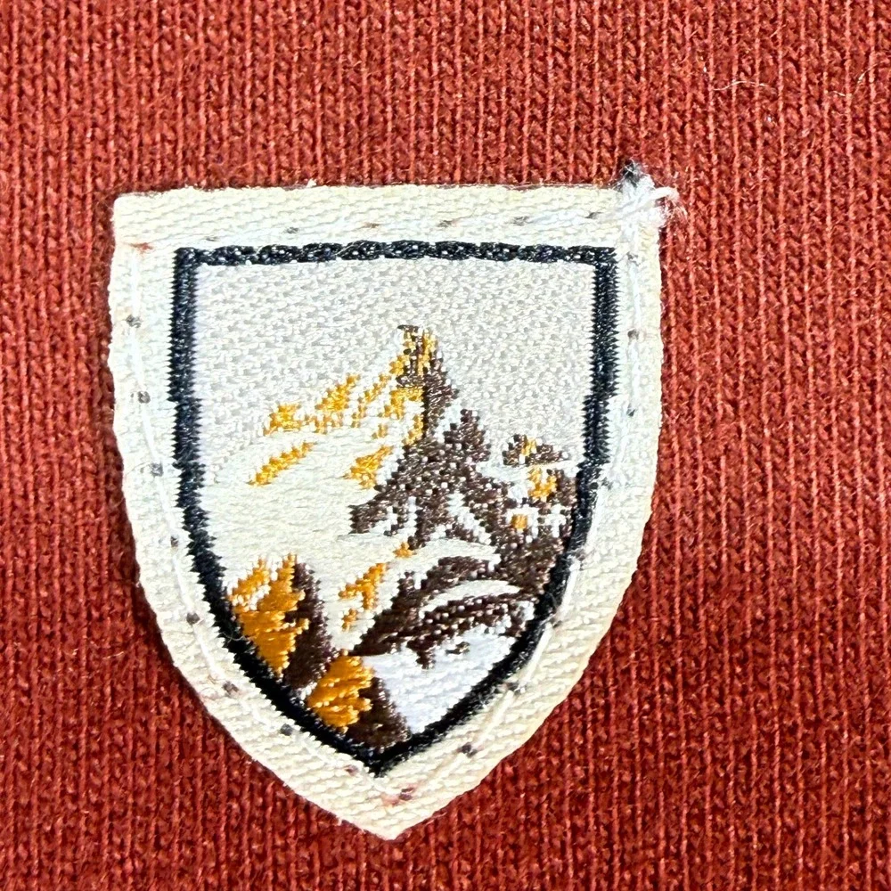 KUHL Wildfibre Shirt Mens Large Red Organic Cotton Zipper Pocket Outdoor Hiking‎
